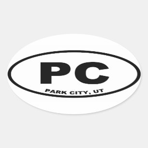 Park City Utah Oval Sticker