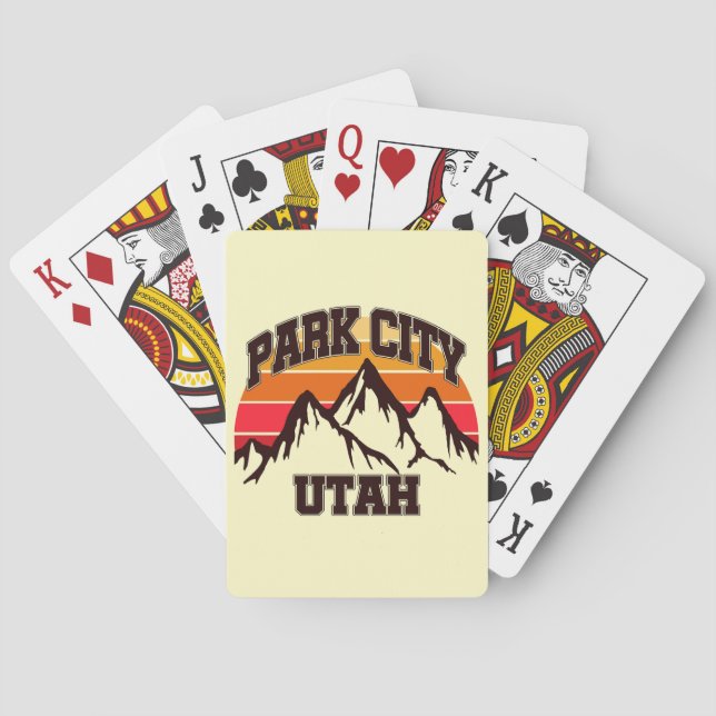 Park City,Utah Playing Cards (Back)
