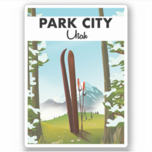 Park City Utah Ski poster
