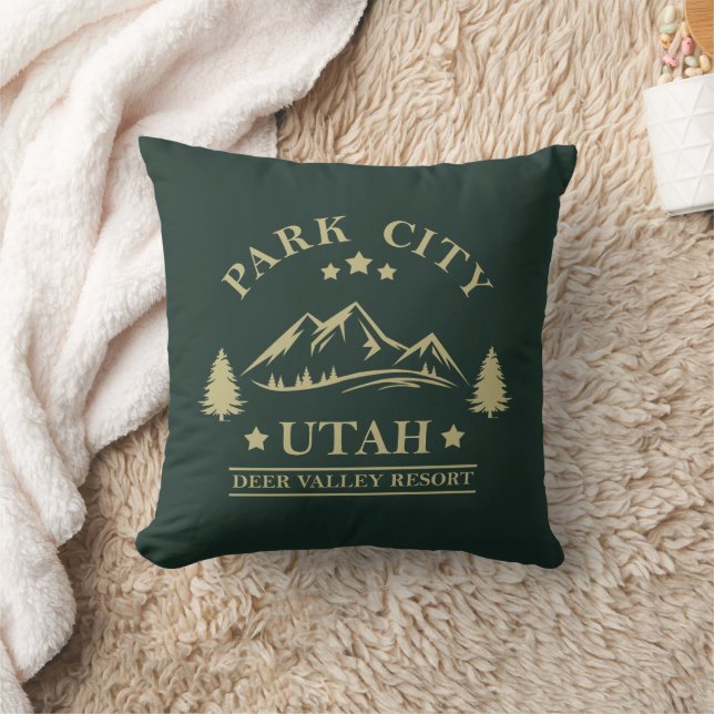 Park city Utah ski resort Cushion (Blanket)