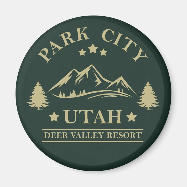 Park city Utah ski resort Magnet (Front)