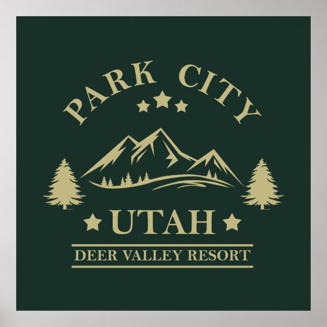 Park city Utah ski resort Poster (Front)