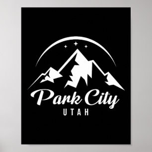 Park City Utah Ski Resort Skiing Snowboarding Poster