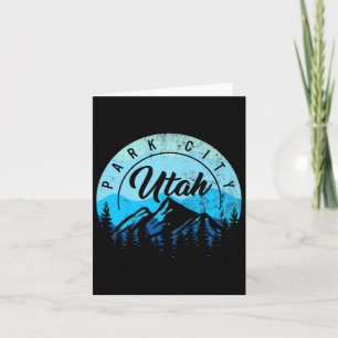 Park City Utah Ski Skiing Snowboarding Skier Snow  Card