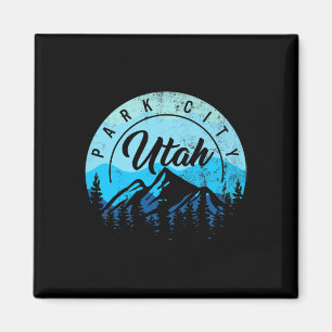 Park City Utah Ski Skiing Snowboarding Skier Snow  Magnet