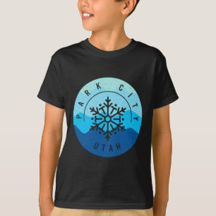 Park City Utah Ski Skiing Snowboarding Skier Snow T-Shirt