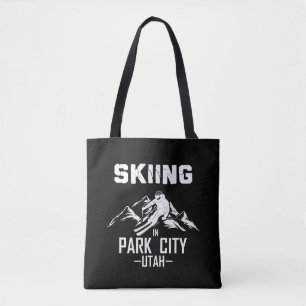 Park City Utah skiing Tote Bag