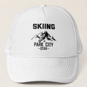 Park City Utah skiing Trucker Hat