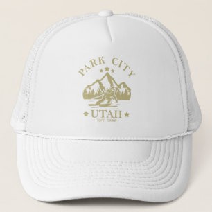 Park City Utah skiing Trucker Hat