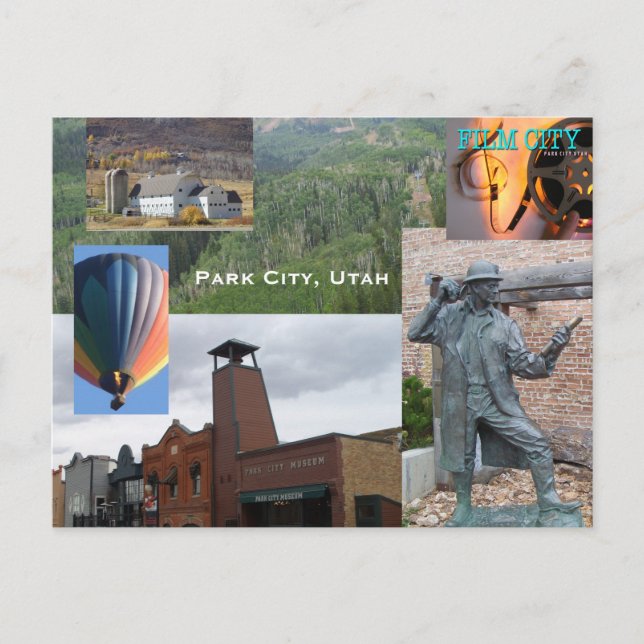 Park City Utah Souvenier Postcard (Front)