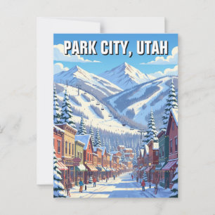Park City Utah Travel Postcard