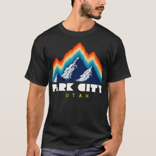 Park City Utah USA Ski Resort 1980s Retro 1 T-Shirt