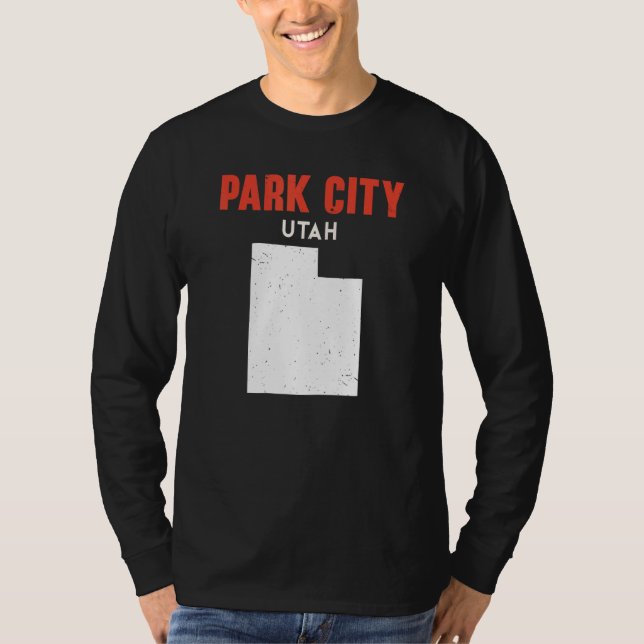 Park City Utah USA State America Travel Utahan T-Shirt (Front)