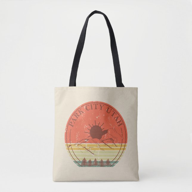 Park city Utah vintage Tote Bag (Front)