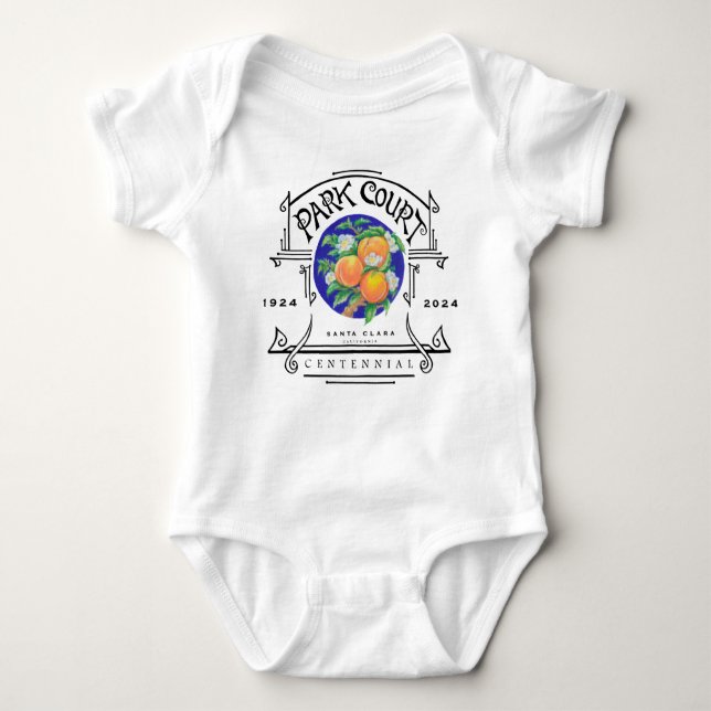 Park Court Centennial Baby Bodysuit (Front)