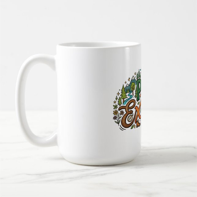 Park Explorer – Adventure Nature T-Shirt Coffee Mug (Left)