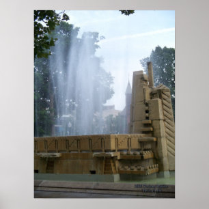 Park Fountain Poster