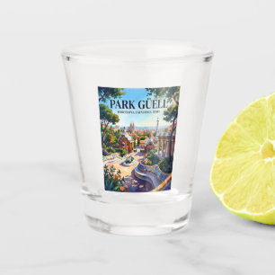 Park Güell, Barcelona, Catalonia, Spain Spain Shot Glass