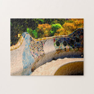 Park Guell Gaudi Barcelona. Jigsaw Puzzle