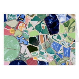 Park Guell mosaics Card