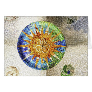 Park Guell mosaics Card