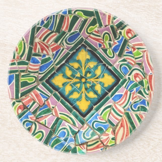 Park Guell mosaics Coaster (Front)