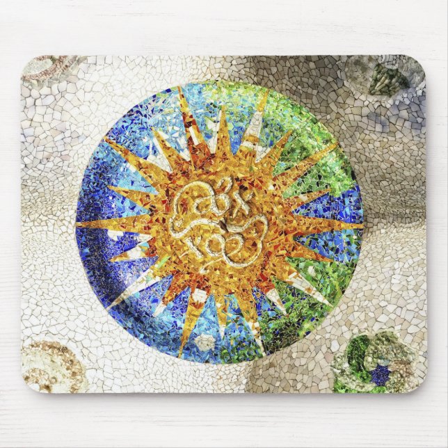 Park Guell mosaics Mousepad (Front)