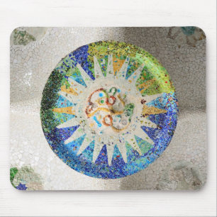 Park Guell mosaics Mousepad