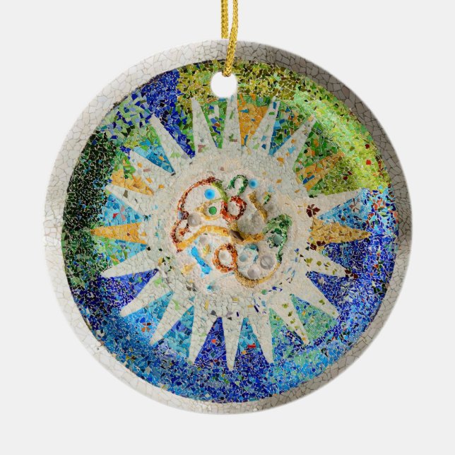 Park Guell mosaics Ornament (Front)