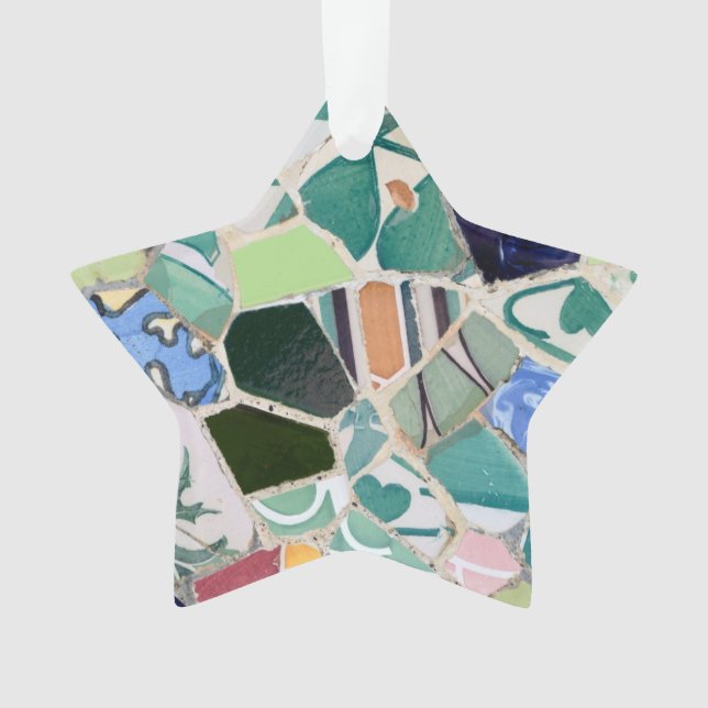 Park Guell mosaics Ornament (Front)