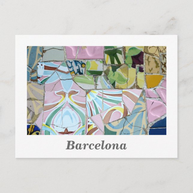 Park Guell mosaics Postcard (Front)