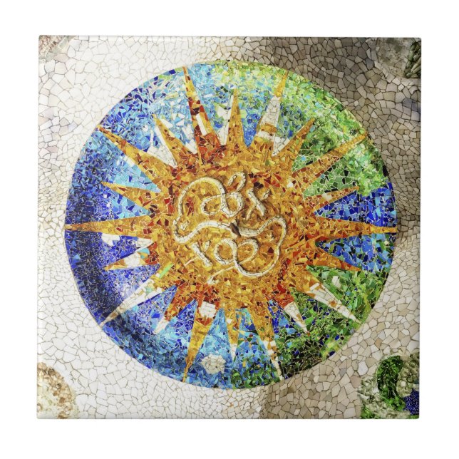 Park Guell mosaics tile (Front)