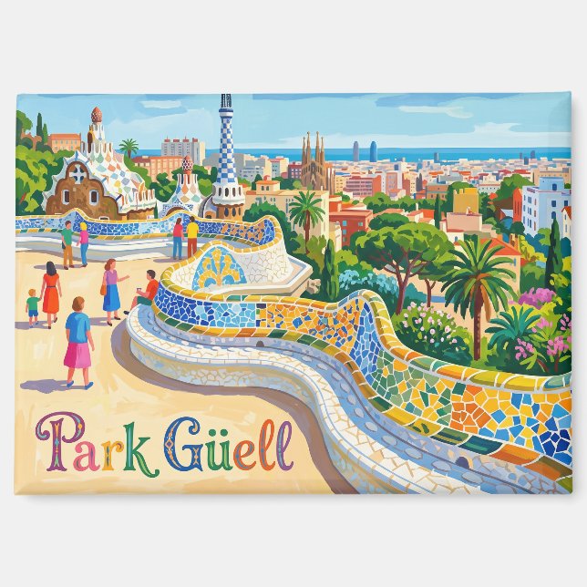 Park Güell Spain Magnet (Front)