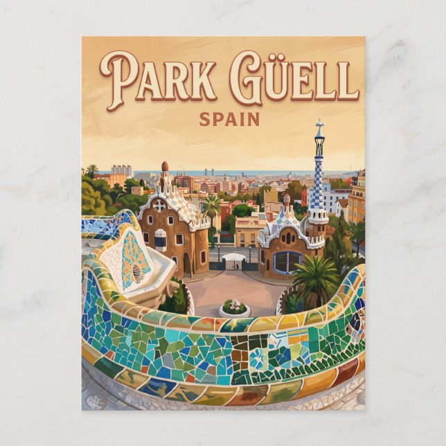 Park Güell Spain Postcard (Front)