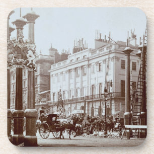 Park Lane being decorated for Queen Victoria's Dia Coaster