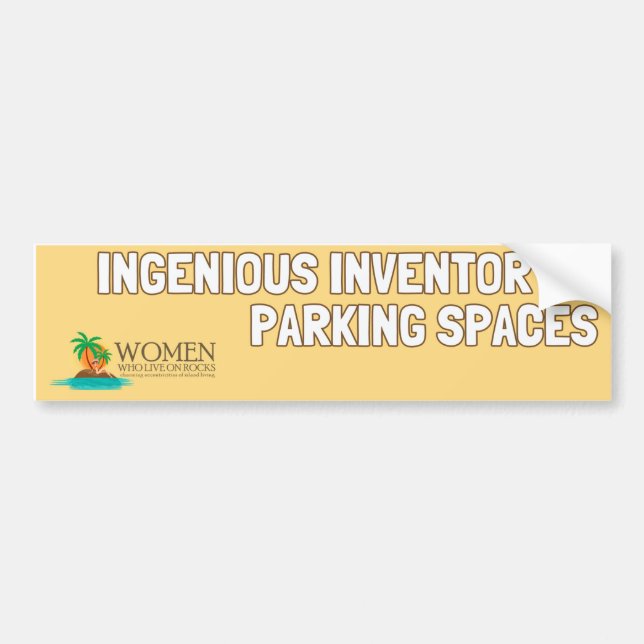 Park Like An Islander Bumper Sticker (yellow) (Front)