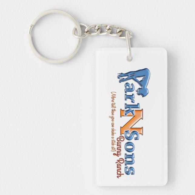 Park N Sons Humour Bunny Ranch Key Ring (Front)