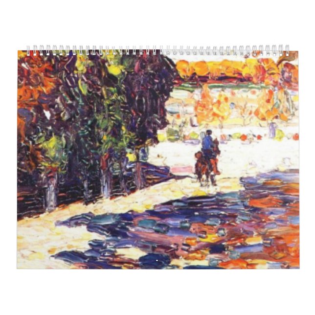 Park of St. Cloud with horseman Wassily Kandinsky Calendar (Cover)