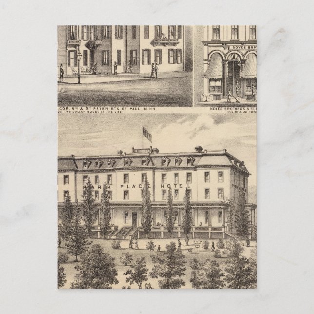 Park Place Hotel, Greenman House, Minnesota Postcard (Front)