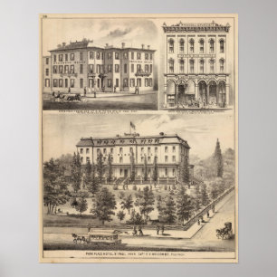 Park Place Hotel, Greenman House, Minnesota Poster