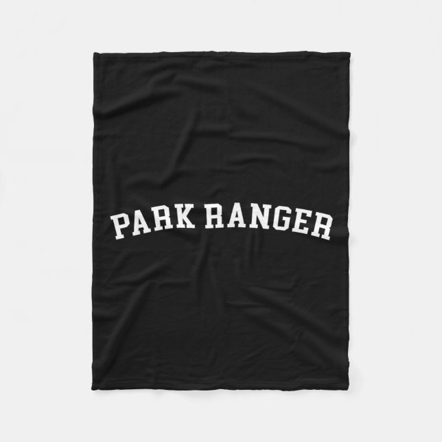 Park Ranger  Fleece Blanket (Front)