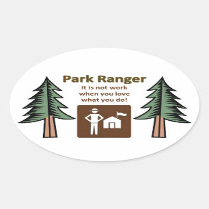 Park Ranger Oval Sticker