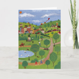 Park scenery customisable card