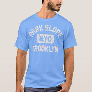 Park Slope Brooklyn NYC Gym Style Distressed White T-Shirt
