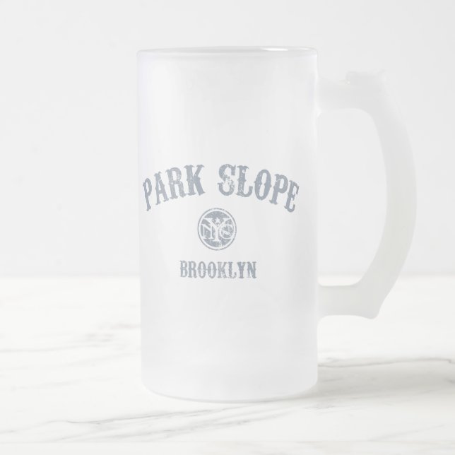 Park Slope Frosted Glass Beer Mug (Right)