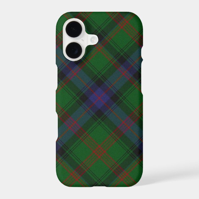 Park tartan green blue plaid iPhone case (Back)