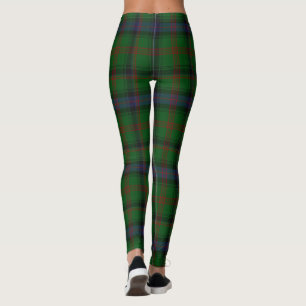 Park tartan green blue plaid leggings