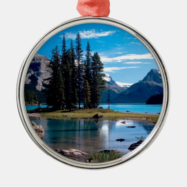 Park The Great Outdoors Jasper Alberta Canada Metal Tree Decoration (Front)