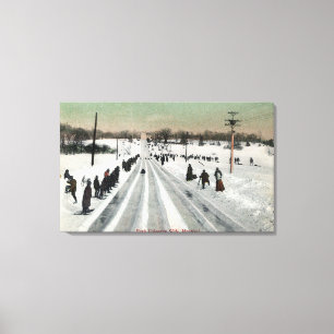Park Toboggan Slide ViewMontreal, Canada Canvas Print