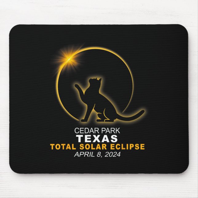 Park Total Solar Eclipse Apr 8 2024  Mouse Pad (Front)